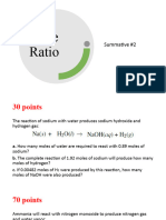 Mole Ratio - Summative Assessment #1