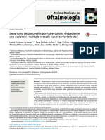 Desarrollo de Panuveítis Por Tuberculosis en Paciente Con Esclerosis Múltiple Tratado Con Interferón Beta