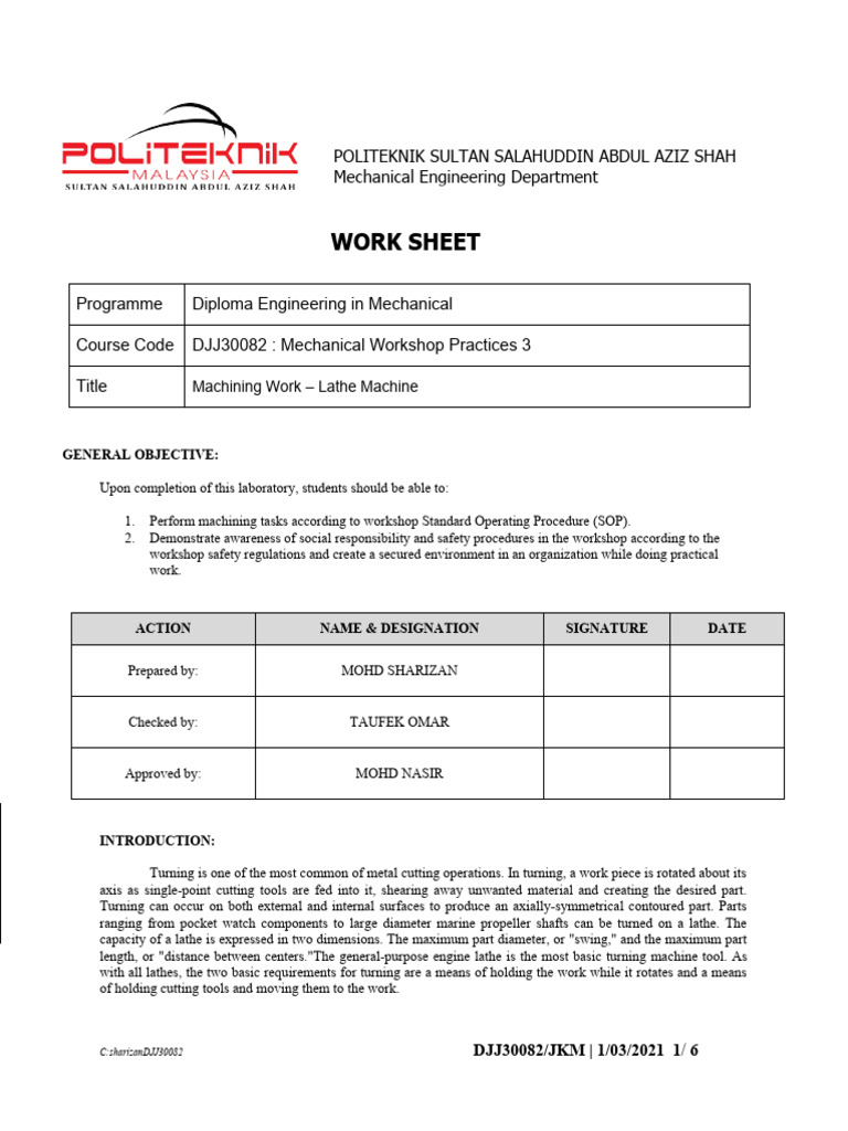 Lathe and Milling Machine Practices | PDF