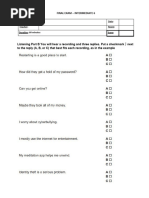 Final Exam (Inter 6) - Connectivity