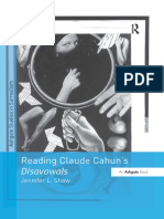 Reading Claude Cahun's Disavowals by Jennifer L. Shaw