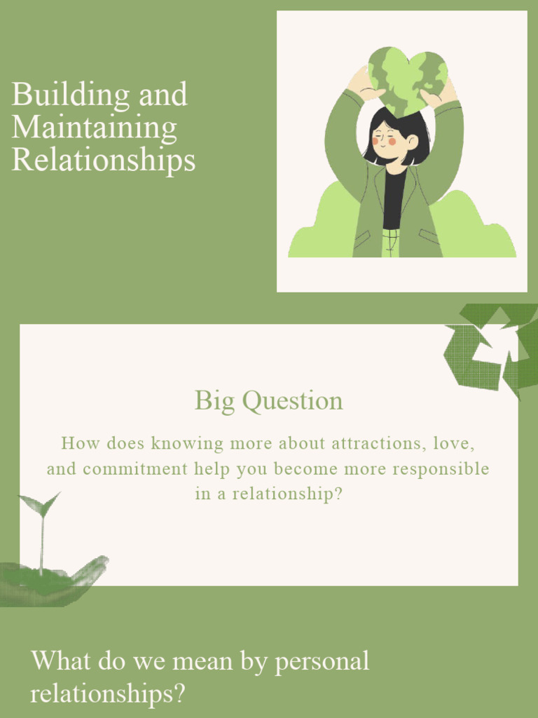 Building and Maintaining Relationships | PDF | Friendship | Infidelity