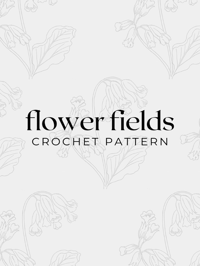 Flower Fields FREE PDF PATTERN PDF