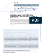 Assisted Reproductive Technology Use and Outcomes Among Women With A History of Cancer