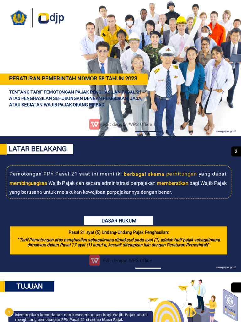 Pp Nomor 58 Tahun 2023 Pph Ter Pdf