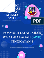 Contoh Tapak Posmortem Bidang Agama