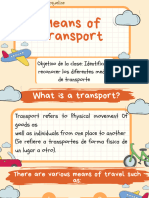 Transports Presentation by Miss Jacqueline