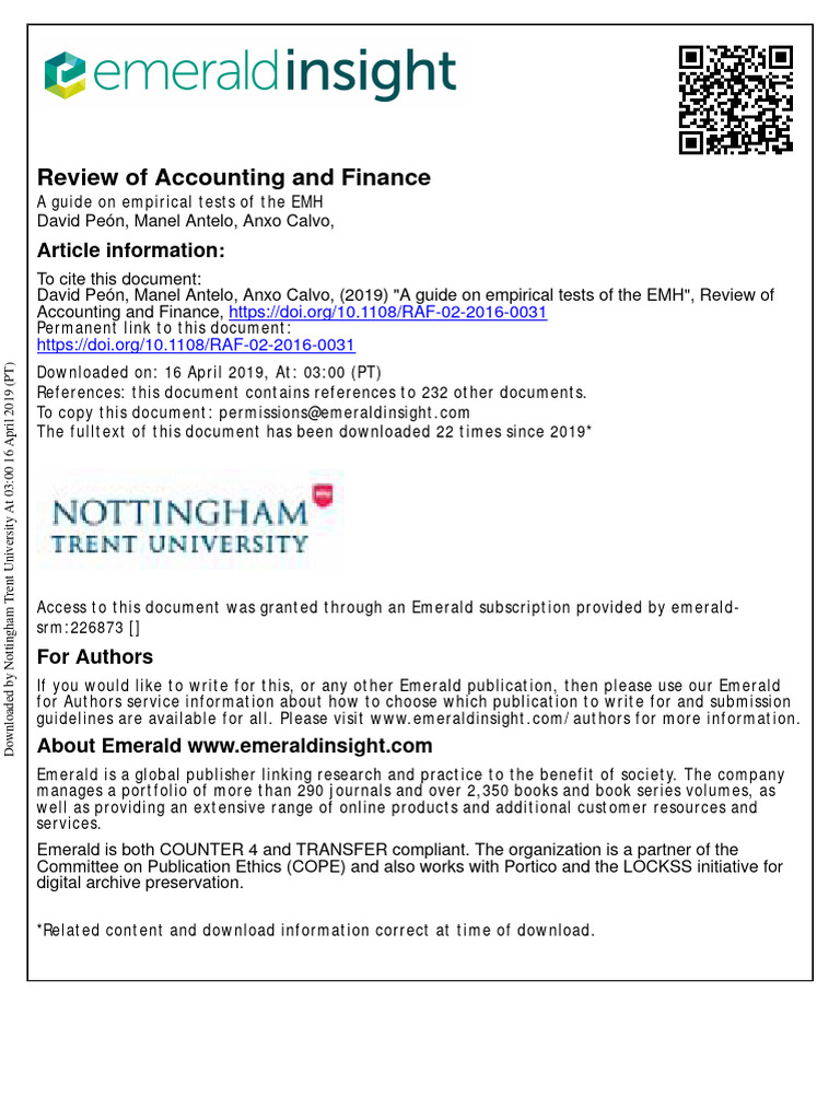 peon-2019-tests-of-emh-download-free-pdf-efficient-market