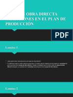 Semana 14 Coin Plan de Producción y La Variacion de Mano de Obra Directa