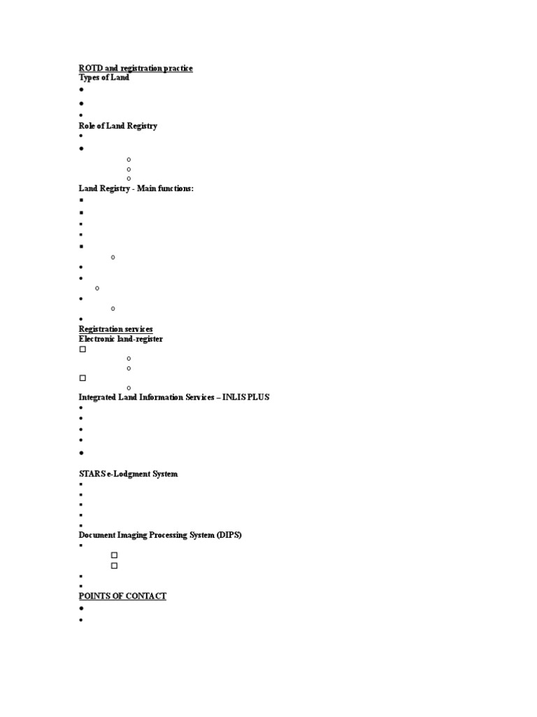 Land Registration Practices Overview | PDF | Deed | Government Information
