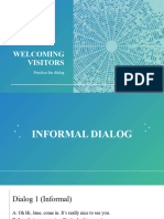 Welcoming Visitors - Dialog Practice