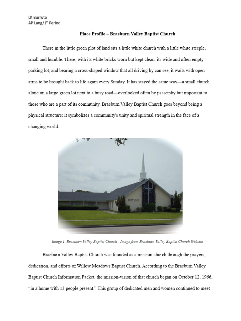 Braeburn Valley Baptist Church Profile | PDF | Walden