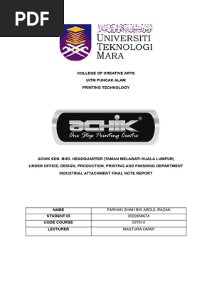 IDT REPORT