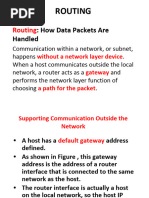 Lecture 8 Routing