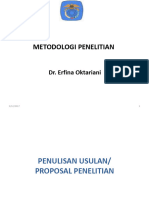 Kuliah 9 Metodologi Penelitian