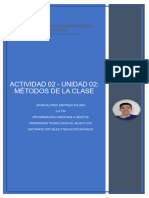 Actividad 02 - Métodos de La Clase Santiago Javier Alonso