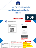 Panduan Murid Registrasi CASIO ID Melalui Classpad - Net Pada Ponsel (Untuk Murid)