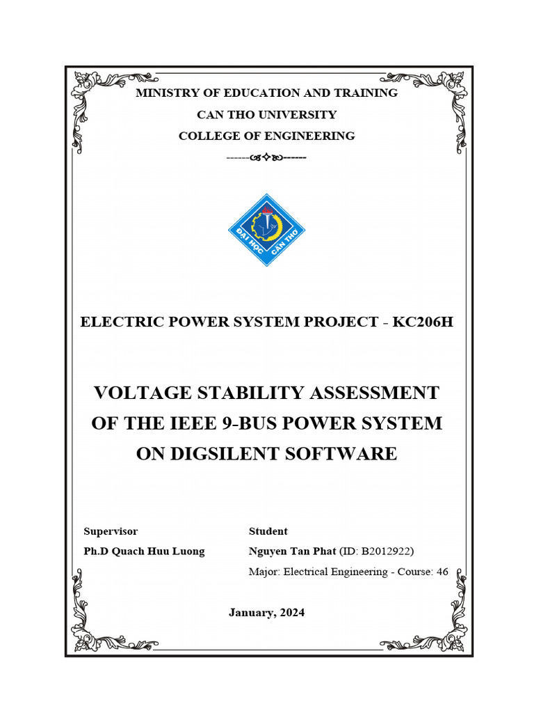 Outline Power Systeml Project | PDF | Electrical Grid | Electric Power ...