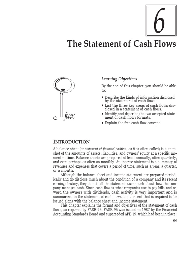 The Statement of Cash Flows | PDF | Cash Flow Statement | Free Cash Flow