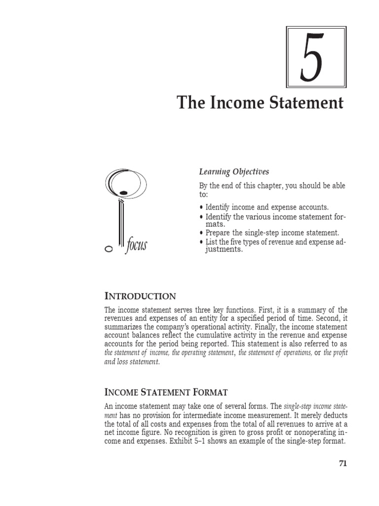 Income Statement Formats Explained | PDF | Income Statement | Revenue
