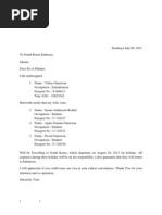 Contoh surat keterangan kerja untuk visa