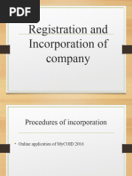 C2 CL Registration and Incorporation