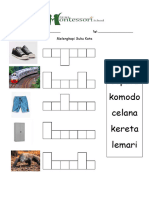 Sepatu Komodo Celana Kereta Lemari: Melengkapi Suku Kata