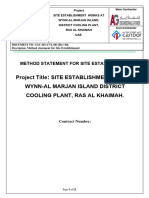 Method Statement For Site Establishment