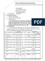 Bukti Pengalaman Kerja Reza