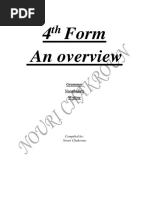 4 Form An Overview: Grammar Vocabulary Writing