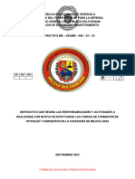 Instructivo Del Curso de Formacion de Oficiales y Sargentos de Milicia 2023 Firmado