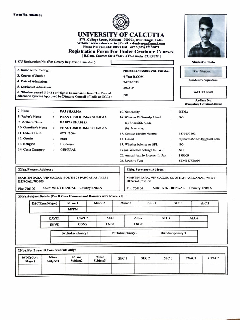 Raj sharma new form pdf