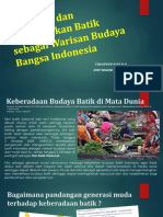 Mengenal Dan Melestarikan Batik Sebagai Warisan Budaya Bangsa