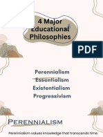 4 Major Education Philosophy Demo