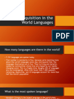 Acquisition in The World Languages 103
