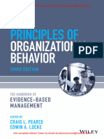 Ebook Principles of Organizational Behavior The Handbook of Evidence-Based Management, 3e Craig Pearce, Edwin Locke