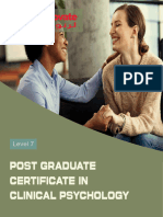 Postgraduate Certificate in Clinical Psychology - Level 7