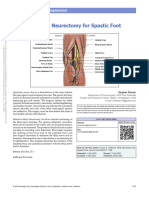 Selective Tibial Neurectomy For Spastic Foot.1