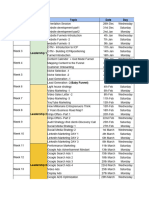 Batch 93 Session Calendar