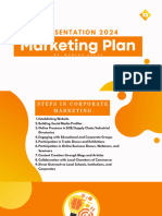 Orange and White Creative Modern Marketing Plan Presentation