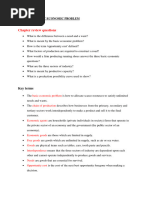 Unit 1 The Basic Economic Problem