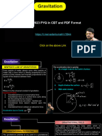Gravitation: All 2023 PYQ in CBT and PDF Format