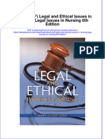 Full Download Ebook Ebook PDF Legal and Ethical Issues in Nursing Legal Issues in Nursing 6th Edition PDF