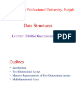 4 MultiDimensional Arrays