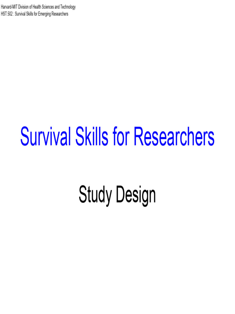 3 Bstudydesign | PDF | Hypothesis | Accuracy And Precision
