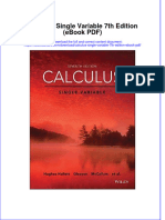 Instant Download Calculus Single Variable 7th Edition Ebook PDF PDF Scribd