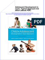 Instant Download Child and Adolescent Development in Your Classroom Topical Approach 3rd Edition Ebook PDF PDF Scribd