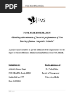 Final Year Dissertation Report FMS MBA F