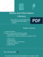 Legal Ethical and Societal Issues in Media and Information Literacy