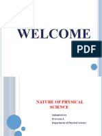 Nature of Physical Science 
